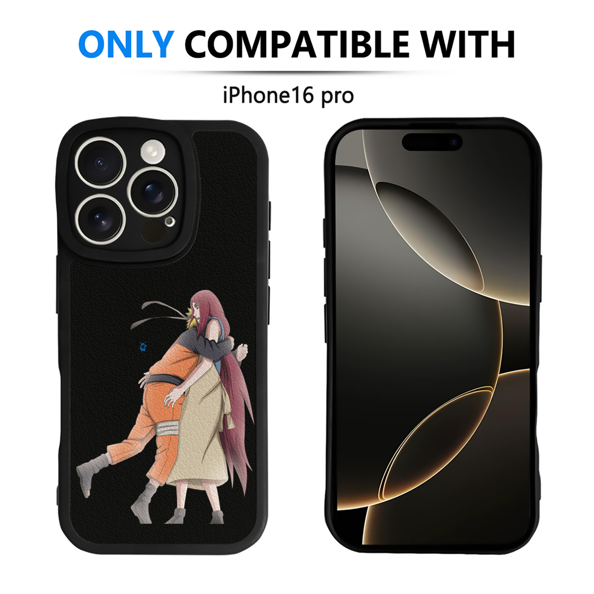 （画像用） NARUTO -ナルト- うずまき ナルト Uzumaki Naruto 【iPhone 16シリーズ対応】シリコンスマホケース（レザー調） 材質：シリコン